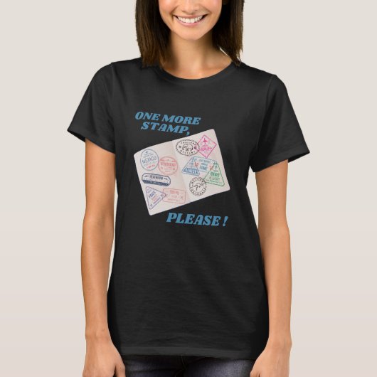 T-shirt Un Autre Timbre S'Il Vous Plaît Timbres D'Immigrat (Devant)