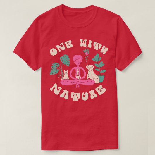 T-shirt Un avec la nature (Design devant)