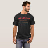 T-shirt Un aviateur de la marine résout des problèmes Vint (Devant entier)