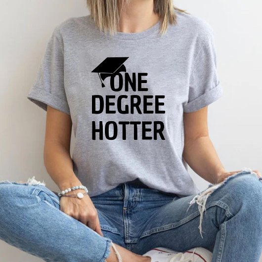 T-shirt Un baccalauréat Hotter Funny casquette de diplôme