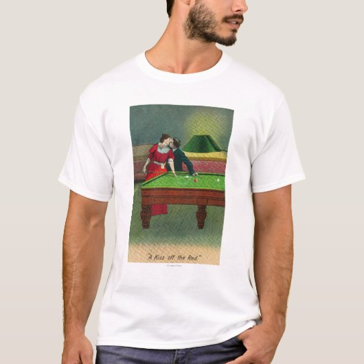 T-shirt Un baiser outre du rouge (Devant)