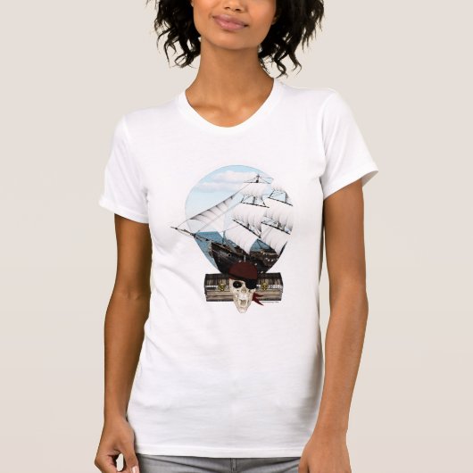 T-shirt Un bateau pirate (Devant)