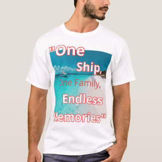 T-shirt "Un Bateau, une famille, des souvenirs sans fin"
