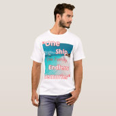 T-shirt "Un Bateau, une famille, des souvenirs sans fin" (Devant entier)