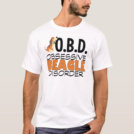 T-shirt Un Beagle drôle observé (Devant)