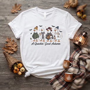 T-shirt Un bel automne avec des canards mignons Canards mi