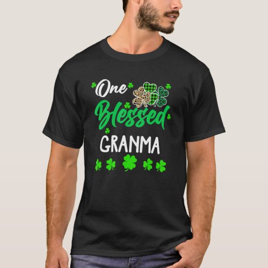 T-shirt Un bénie Granma C St Patrick's Day Irish (Devant)