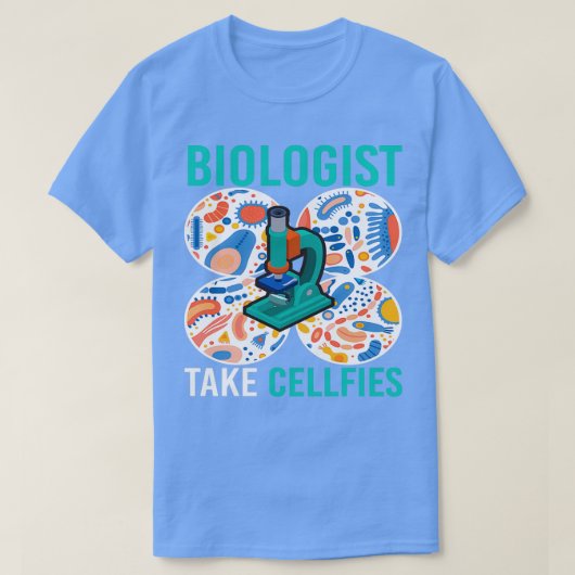 T-shirt Un biologiste prend des cellules en microbiologie (Design devant)