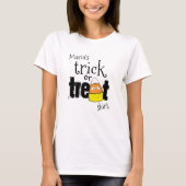 T-shirt Un bon coup ou un traitement Halloween personnalis (Devant)
