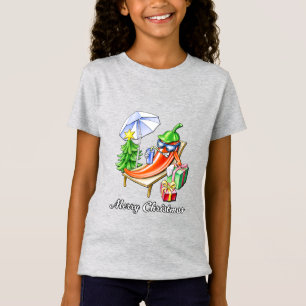 T-Shirt Un bon Noël chili sous le soleil et l'arbre