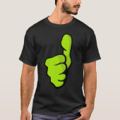 T-shirt Un bon travail d'approbation des pouces verts (Devant)