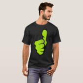 T-shirt Un bon travail d'approbation des pouces verts (Devant entier)