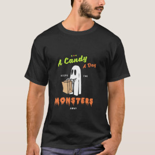 T-shirt Un Bonbon Par Jour Empêche Les Monstres D'Être Par