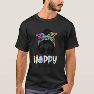 T-shirt Un Bus Hoppy Moniteur Messy Bun Enseignant Pâques