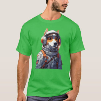 T-shirt Un cadeau amusant pour chien astronaute