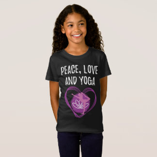 T-Shirt Un cadeau de Yoga pour la paix, l'amour et le yoga