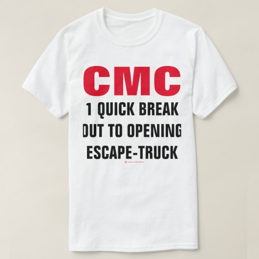 T-SHIRT UN CAMION D'ÉCHAPPEMENT (Design devant)