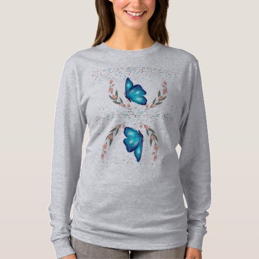 T-shirt Un capuchon de papillon. (Devant)