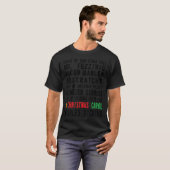 T-shirt Un Carol de Noël (Devant entier)