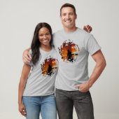T-shirt Un cercle des flammes (Unisexe)