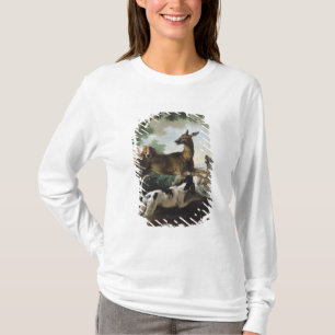 T-shirt Un cerf commun chassé par des chiens, 1725