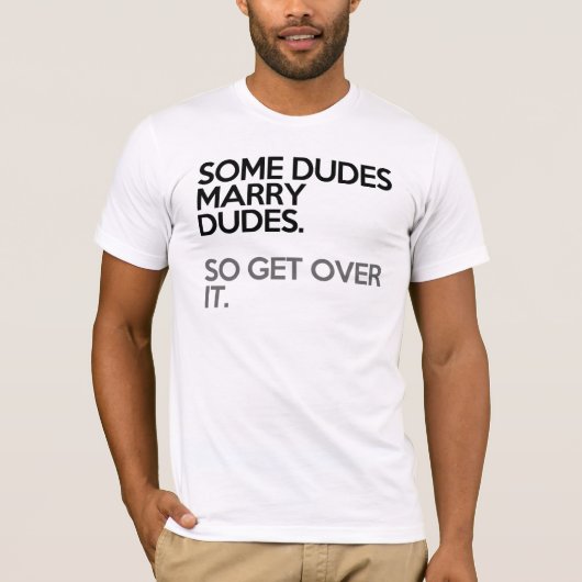 T-shirt un certain type épousent des types (Devant)