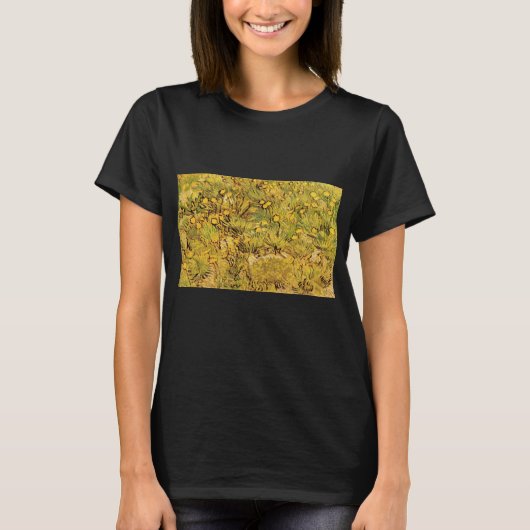 T-shirt Un champ de fleurs jaunes par Vincent van Gogh (Devant)