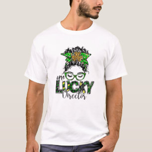 T-shirt Un chanceux directeur St Patrick Day Enseignant LO