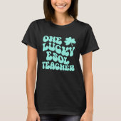 T-shirt Un chanceux enseignant d'ESOL St Patrick's Day ens (Devant)