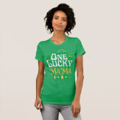 T-shirt Un Chanceux Jour de la Saint Patrick Mama Funny Ir (Devant entier)