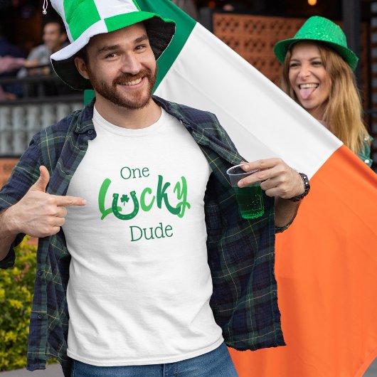 T-shirt Un Chanceux | Saint-Patrick Personnalisable