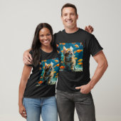 T-shirt Un chat dans un aquarium (Unisexe)