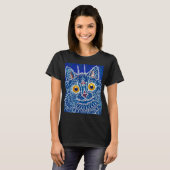 T-shirt Un chat de style gothique par Louis Wain (Devant entier)