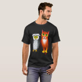 T-SHIRT UN CHAT ET UN HIBOU 4 (Devant entier)