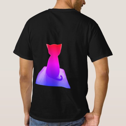 T-shirt Un chat néon est de retour (Dos)