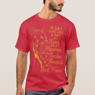 T-shirt Un Chat N'Est Pas Juste Un Chat Que J'Aime Chat Et