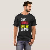 T-shirt Un Chauffeur D'Autobus Aimé Transport Scolaire Pas (Devant entier)