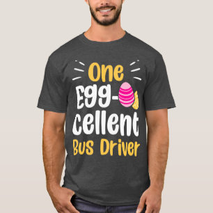 T-shirt Un Chauffeur D'Autobus Éggéré Mens Joli Jour De Pâ