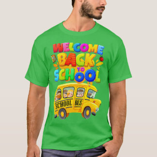 T-shirt Un chauffeur d'autobus scolaire Bienvenue à l'écol