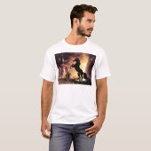 T-shirt Un cheval de Stallion friésien (Devant entier)