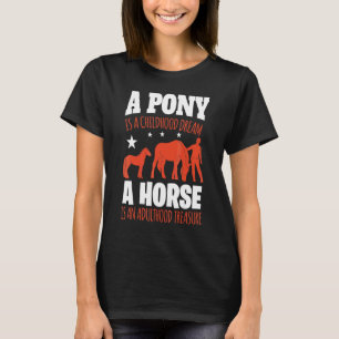 T-shirt Un cheval est un trésor d'âge adulte