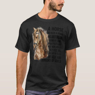 T-shirt Un Cheval Peut Entendre Un Carcan Humain D'Au Moin