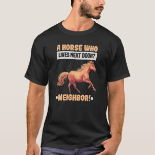 T-shirt Un Cheval Qui Vit À Proximité Équestre Et Cheval R