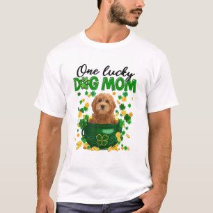 T-shirt Un chien chanceux maman Jour de la Saint Patrick C