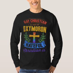 T-shirt Un chrétien gay n'est pas un oxymore Chrétien hain