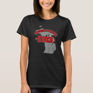 T-shirt Un citoyen américain fier de l'Amérique carte des