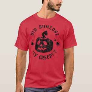 T-shirt Un Citrouille De Jack-o'-lantern A Dit Cris
