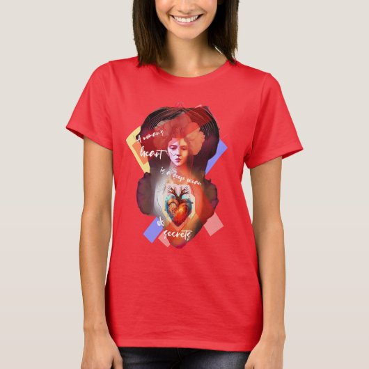 T-shirt Un coeur de femme (Devant)