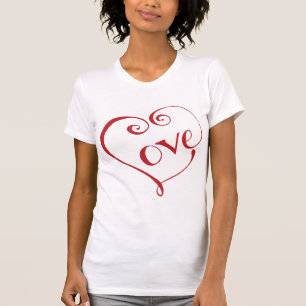 T-shirt Un coeur fait d'amour en rouge