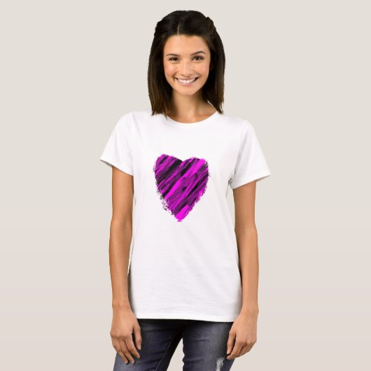 T-shirt Un coeur peu précis (Devant entier)